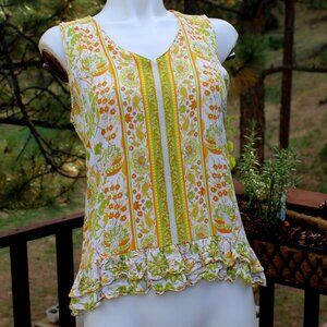 🎉2xHP🎉Cynthia Crowley Sleeveless Boho Top